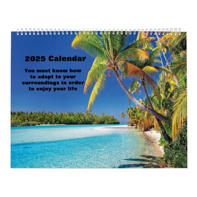 Calendário Amantes das praias de 2025 (Capa)