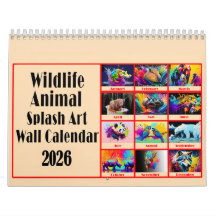 Amantes de Animais Selvagens Arte Color Splash 202