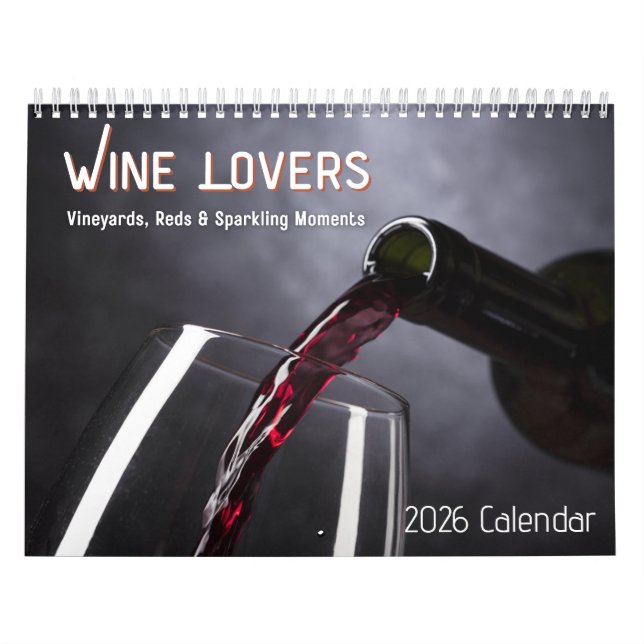 Calendário Amantes de Vinho 2026 (Capa)