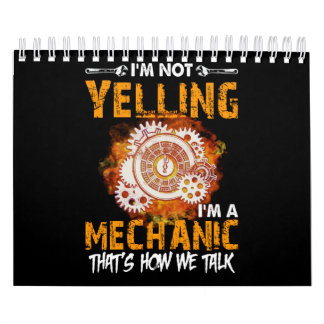 Calendário Amantes Mecânicos | Não estou gritando sou mecânic