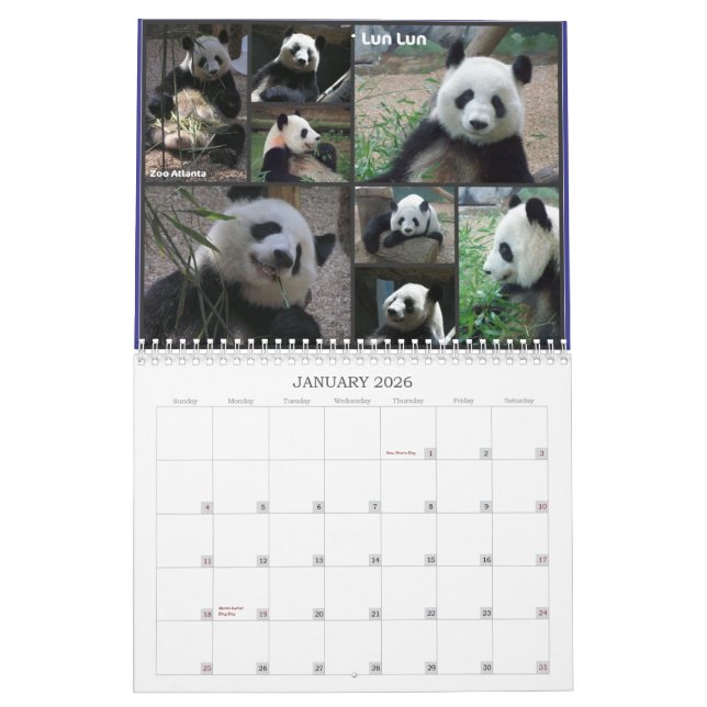 Calendário Ame aquelas pandas! 2011 (Jan 2026)