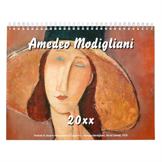 Calendário Amedeo Modigliani (Capa)
