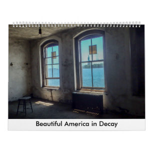 Calendário América bonita na deterioração