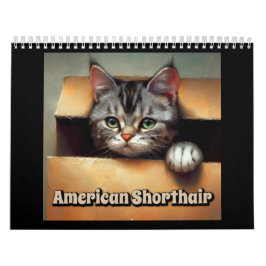 Calendário American Shorthair Cat