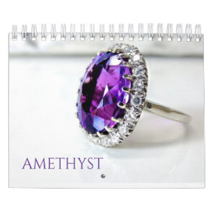Calendário Ametyst Purple Shining Gemstones Jewelry Fotografi