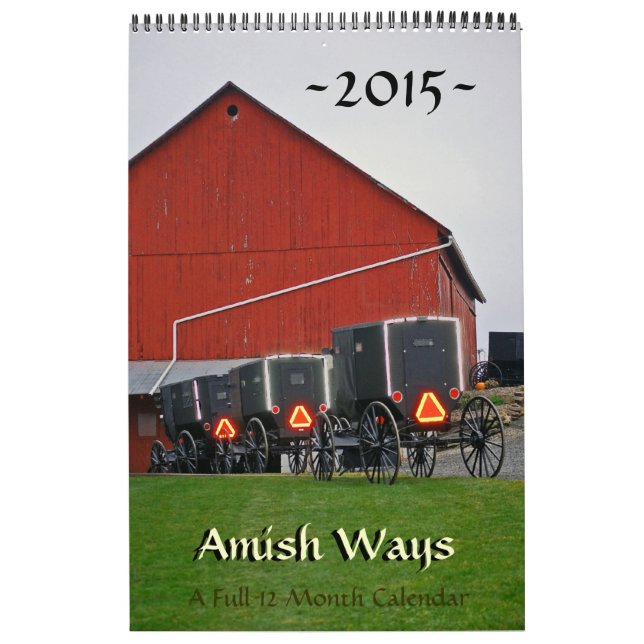 Calendário Amish Ways (Capa)