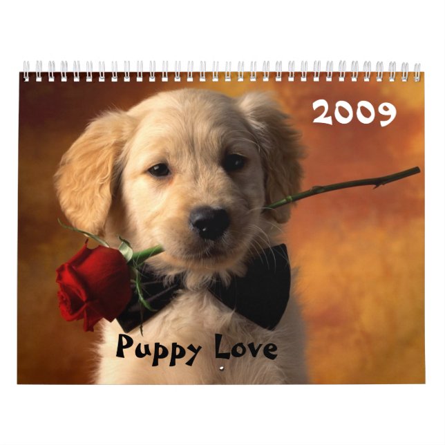 Calendário Amor de filhote de cachorro (Capa)