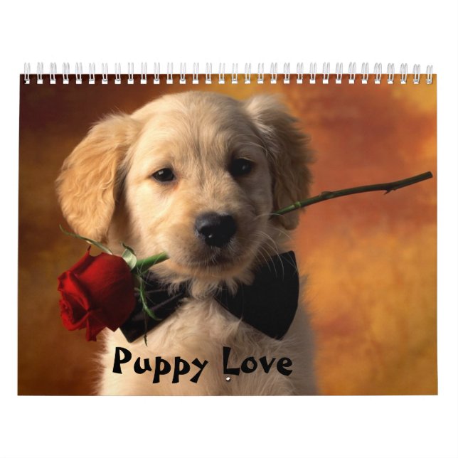 Calendário Amor de filhote de cachorro (Capa)
