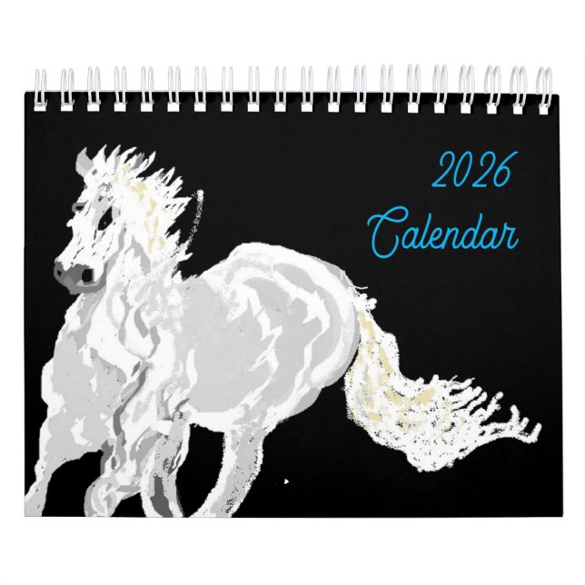 Calendário :  Amor Por Cavalos (Capa)