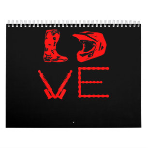 Calendário Amor Por Dirt Bike Engraçado Presente Para Bikers