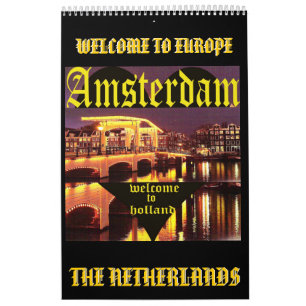 Calendário AMSTERDÃO 1, AMSTERDÃO, HOLLAND,… - personaliz
