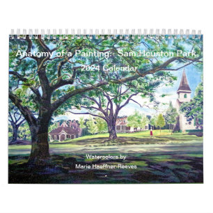 Calendário Anatomia de uma pintura: Sam Houston Park 2024