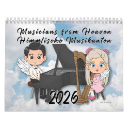 Calendário Angels Fazer Music - Músicos do Céu 2026