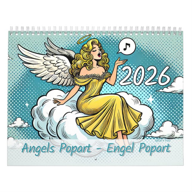 Calendário Angels Popart - Engel Popart 2026 (Capa)