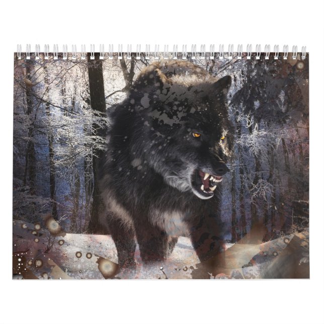 Calendário Angry Wolf Forest (Capa)