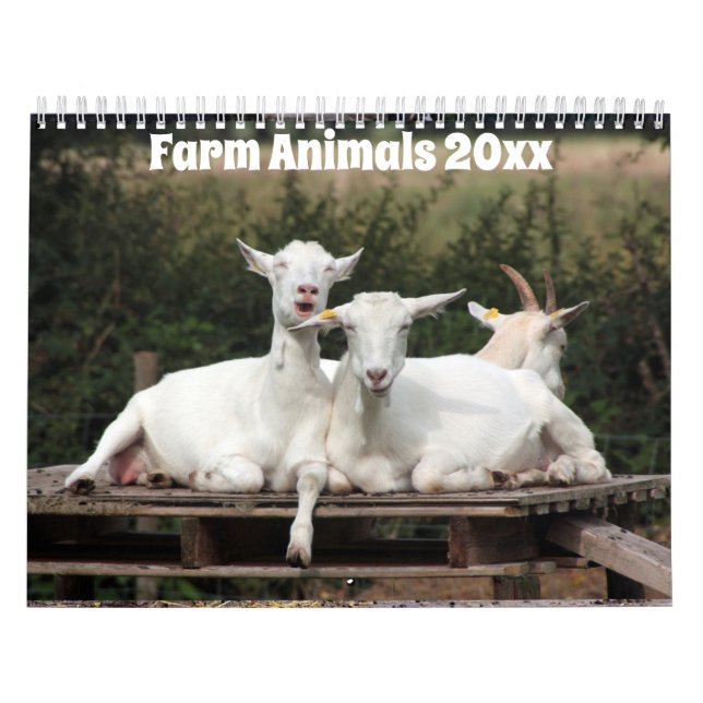 Calendário Animais Adoráveis na Fazenda (Capa)