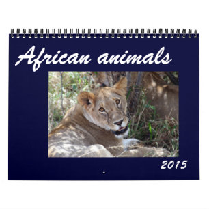 Calendário animais africanos 2015
