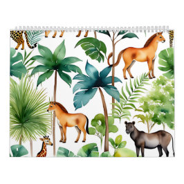 Calendário Animais Coloridos