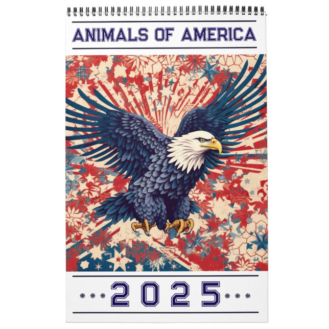 Calendário "Animais da América 2025" (Capa)