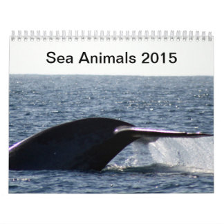 Calendário Animais de mar 2015