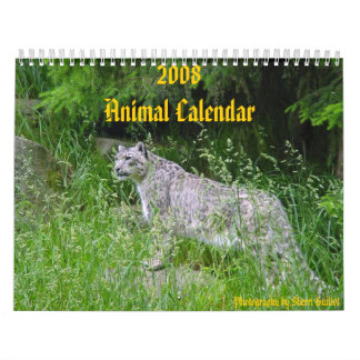 Calendário Animal 2008