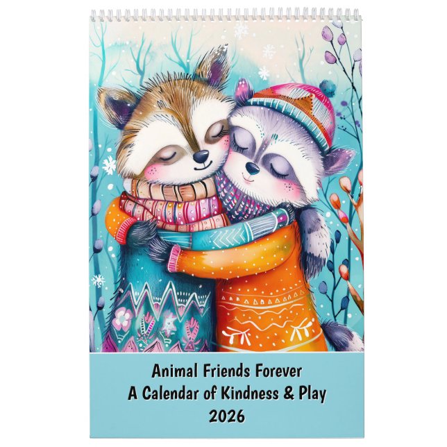 Calendário Animal Friends Forever – A Calendar of Kindness &  (Capa)