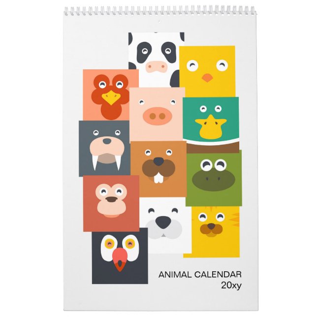 Calendário Animal Infantil (Capa)