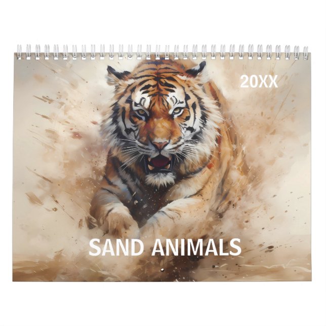 Calendário Animal Willife Safari Arte florestal (Capa)