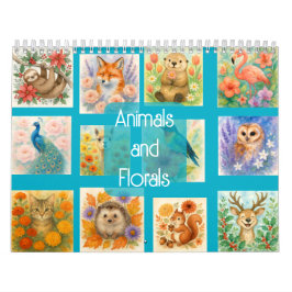 Calendário Animals and Florals
