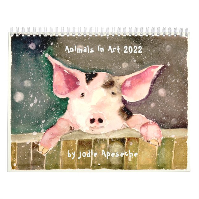 Calendário Animals in Art Wall Calendar by Jodie Apeseche (Capa)