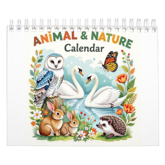 Calendário Animals nature Calendar (Capa)