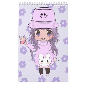Calendário anime girl calendar