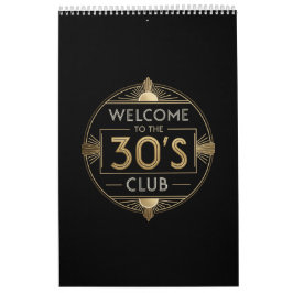 Calendário aniversário de 30 anos