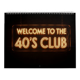 Calendário aniversário de 40 anos