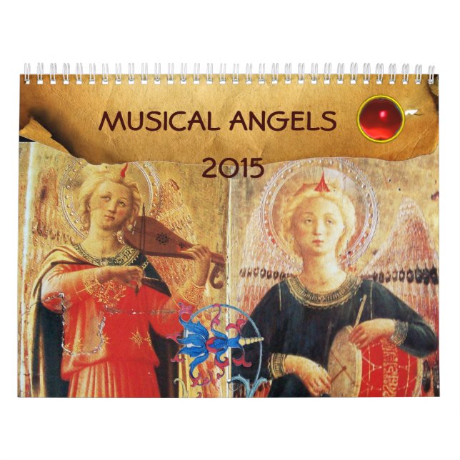 CALENDÁRIO ANJOS MUSICAIS COLEÇÃO DE ARTE FINA 2015 (Capa)