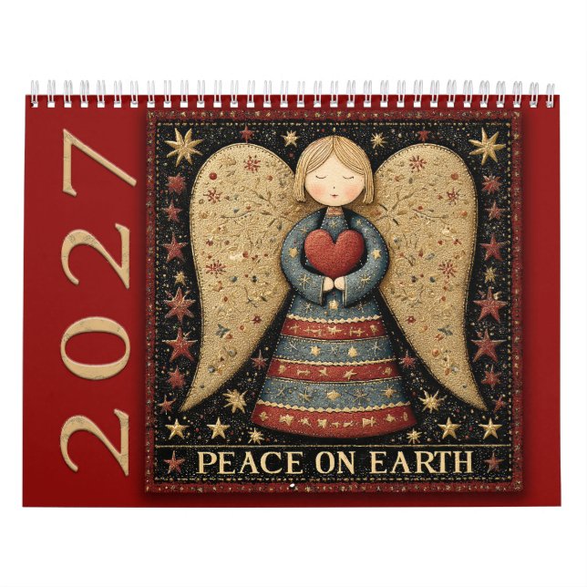 Calendário Anjos –  Paz na Terra (Capa)