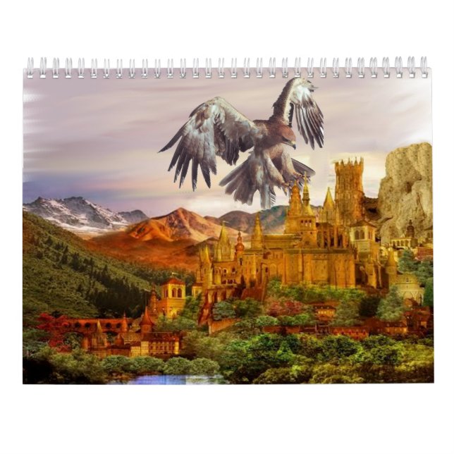 Calendário ano de fantasia (Verso)
