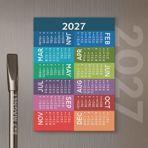 Calendário - Ano do Cheio com meses coloridos