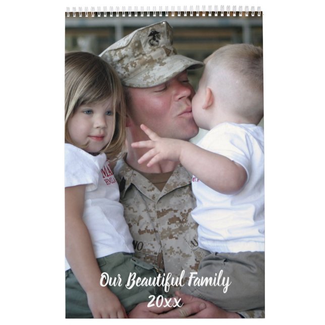 Calendário Ano especial da foto da minha família (Capa)