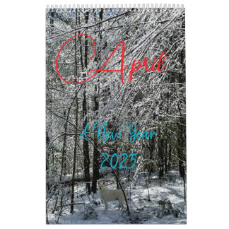 Calendário Ano novo de abril