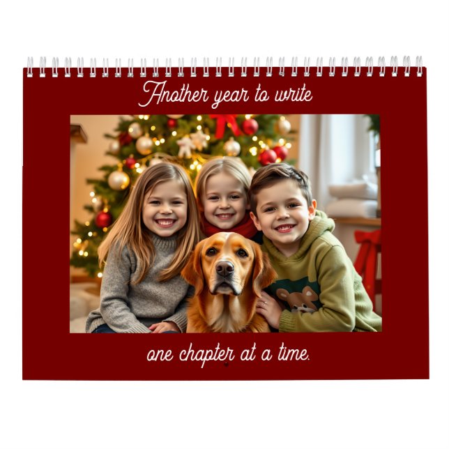 Calendário Another Year to Write One Chapter at a Time  (Verso)