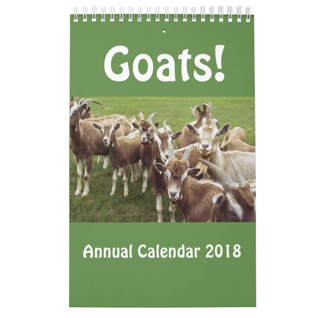 Calendário anual 2018 das cabras (Capa)