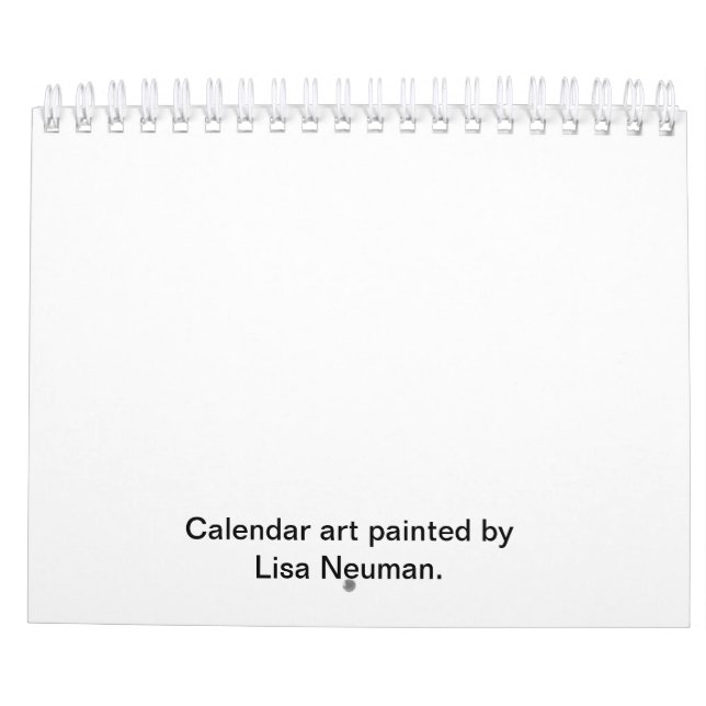 Calendário Anual com Designs Sazonais (Verso)