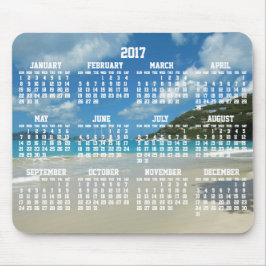 Calendário Anual de Praia Mouse pads 2017