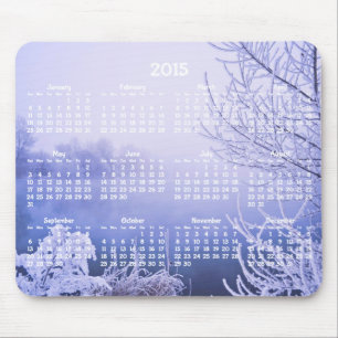 Calendário Anual Personalizado 2015 Mouse pads Win