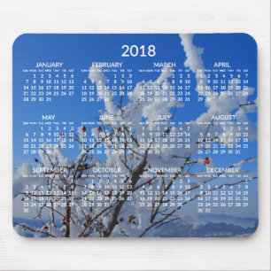 Calendário Anual Personalizado 2018 Mouse pads Win