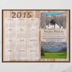 Calendário anual zazzle do Colorado 2015