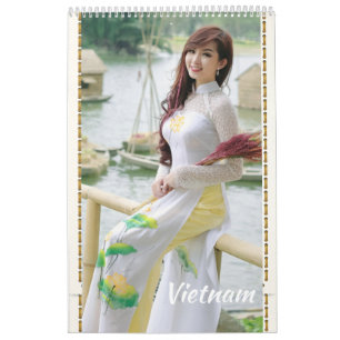 Calendário Ao Dai — Vietname tradicional