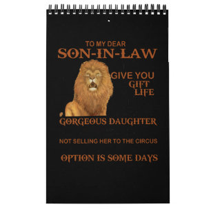 Calendário Ao Meu Querido Filho-De-Direito Dão-Lhe Uma Filha