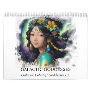 Calendário *~* AP58 Galactic Women Fantasy Cosmic Planets 2